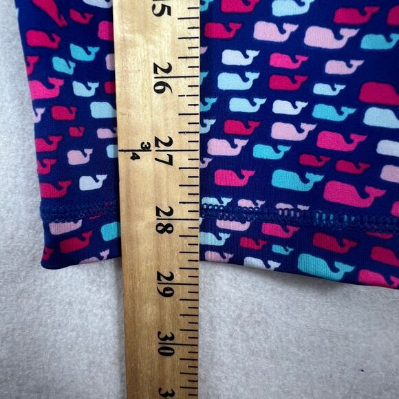 Vineyard Vines Womens All Over Whale Print Performance Leggings M Capri Athletic - Picture 7 of 9